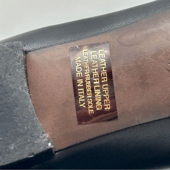 AGL ladies Leather shoes 40 Us 10 black rockstud Pumps capsule modern minimalist - Picture 9 of 14